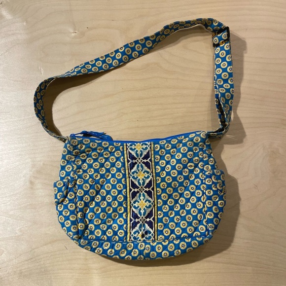 Vera Bradley Blue and Yellow Patterned Women's Bag (BI) - Picture 5 of 10